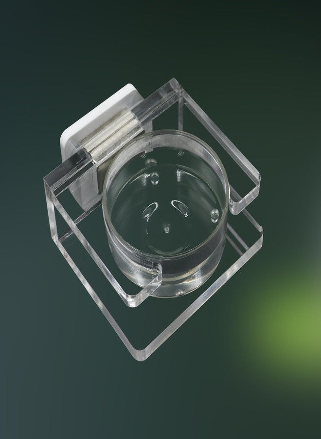 Oooct Jumping Spider Feeding Dish, Transparent Acrylic Magnetic Tiny Tarantula Food Bowl Water Dish, Enclosure Feeder Accessories for Jumping Spider Tarantula Small Spider - 2 × 1.8 Inch - Image 1